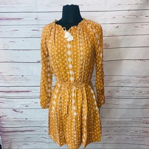 Art Class Gold Kids Dress Various Sizes